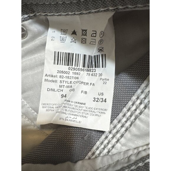 Brax Jeans Regular Fit Cooper Fancy in Gray Cotton Blend Size 32/34 - Picture 6 of 8